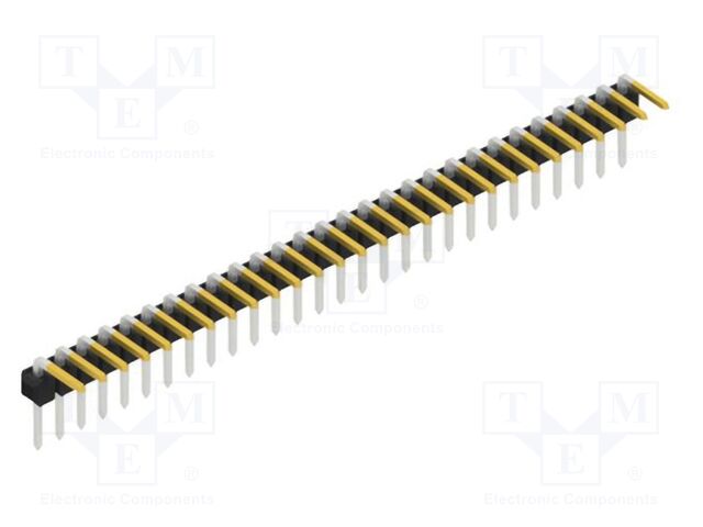 Connector: pin strips; pin header; male; PIN: 28; 2.54mm; THT; 1x28