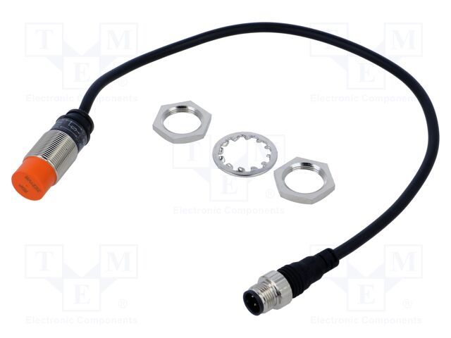 Sensor: inductive; Output conf: PNP / NO; 0÷8mm; M18