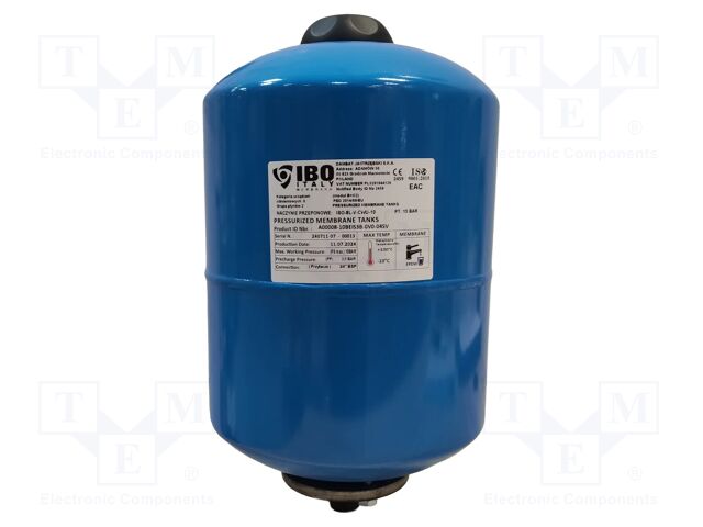 Expansion vessel; IBO ITALY; -10÷100°C; Connection: 3/4"; Ø: 200mm
