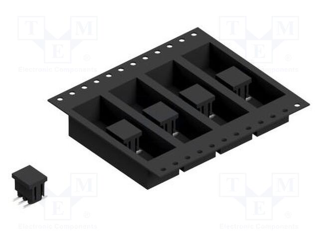 Connector: pin strips; pin header; male; PIN: 6; 2mm; SMT; 2x3; 100V