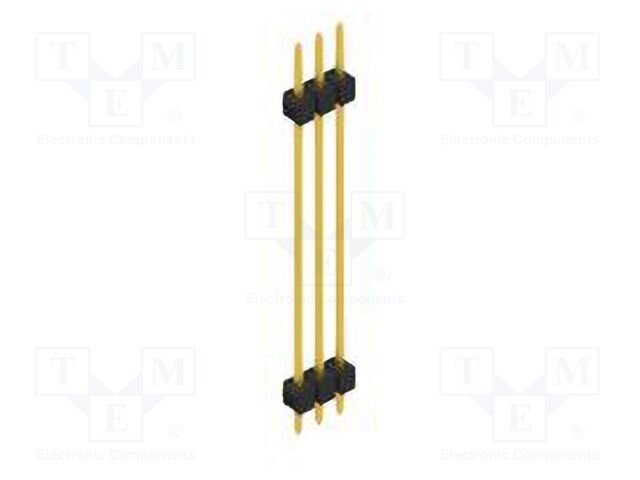Connector: pin strips; pin header; male; PIN: 3; 2.54mm; THT; 1x3