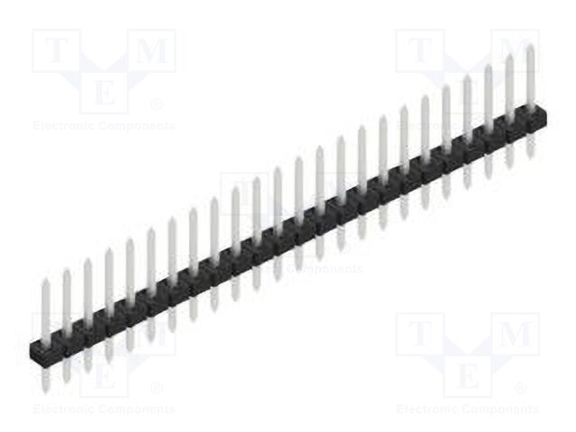 Connector: pin strips; pin header; male; PIN: 24; 2mm; THT; 1x24