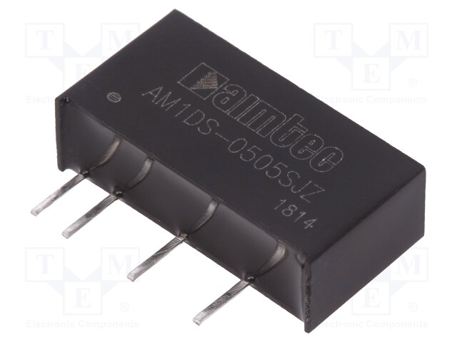 Converter: DC/DC; 1W; Uin: 4.5÷5.5V; 5VDC; Iout: 200mA; SIP7; 2.3g