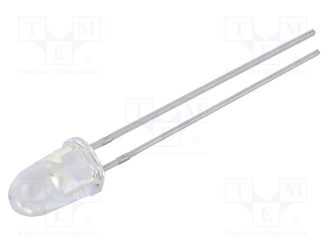 LED; 5mm; red; 1000mcd; 6°; 20mA; 2.4V; Front: convex