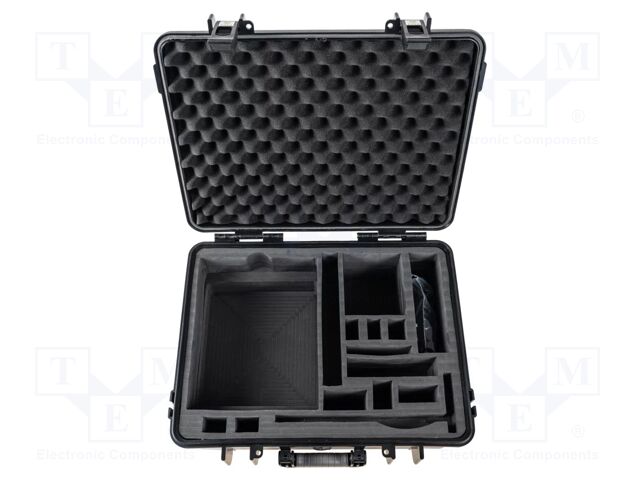 Hard carrying case; Colour: black; Mat: plastic; 1pcs.