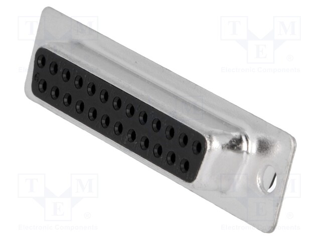 D-Sub; PIN: 25; plug; female; stamped and formed contacts