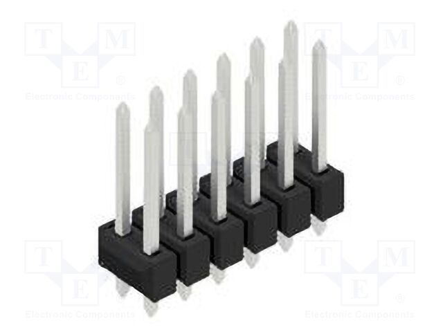Connector: pin strips; pin header; male; PIN: 12; 2.54mm; THT; 2x6