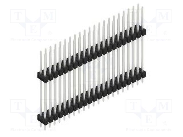 Connector: pin strips; pin header; male; PIN: 42; 2.54mm; THT; 2x21