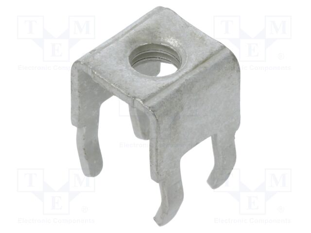 Terminal: screw terminal; THT,screw terminal; silver; Thread: M4