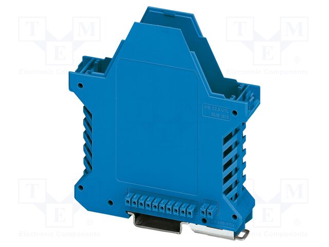 Enclosure base; with FE contact,with terminals; blue; UL94V-0