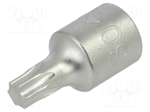 Wrench; socket spanner; TX30; 1/4"; 25mm; Bit: Torx®