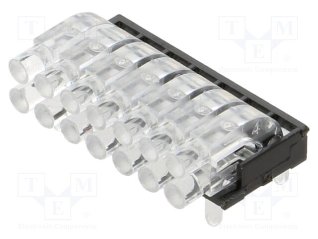 Fiber for LED; round; Ø2mm; No.of mod: 14; Front: convex