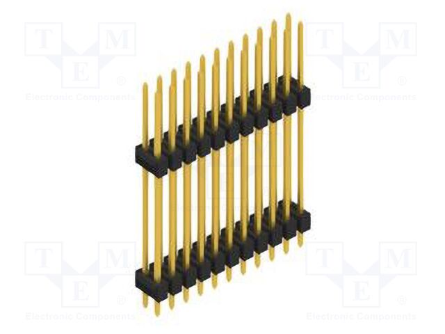 Connector: pin strips; pin header; male; PIN: 22; 2.54mm; THT; 2x11
