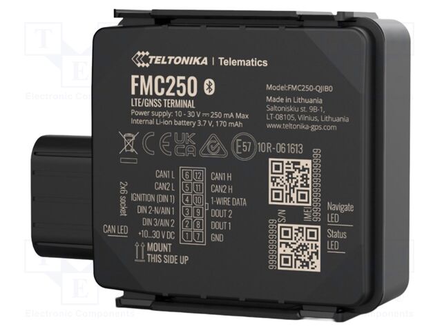 Module: GPRS/GNSS; Bluetooth: 4.2,BLE; accelerometer; 128MBFLASH