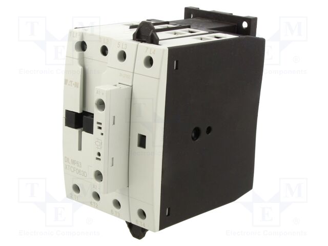 Contactor: 4-pole; NO x4; 24VDC; 40A; DIN,on panel; DILMP; -25÷40°C