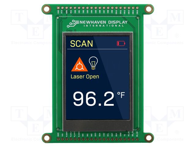 Display: TFT; 2.4"; 240x320; Illumin: LED; 69.03x85.2x6.88mm; RGB