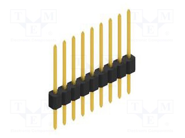 Connector: pin strips; pin header; male; PIN: 9; 1.27mm; THT; 1x9