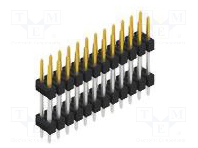 Connector: pin strips; pin header; male; PIN: 24; 2.54mm; THT; 2x12