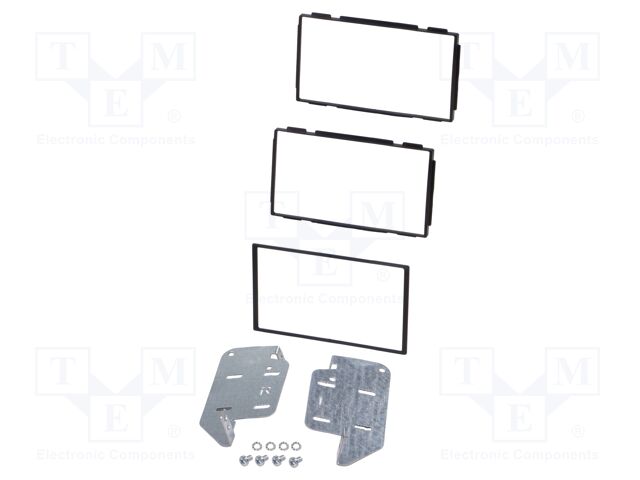 Radio frame; Nissan; 2 DIN; black