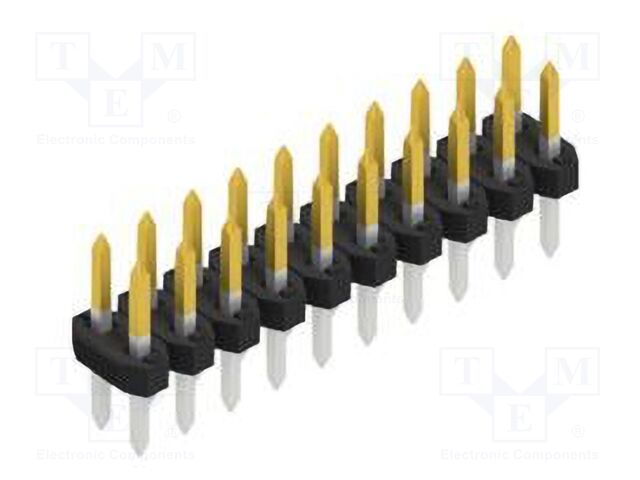 Connector: pin strips; pin header; male; PIN: 20; 2mm; THT; 2x10