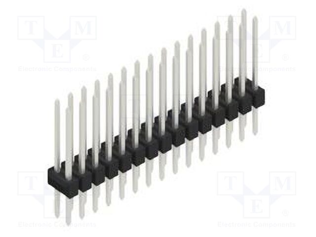 Connector: pin strips; pin header; male; PIN: 30; 2.54mm; THT; 2x15