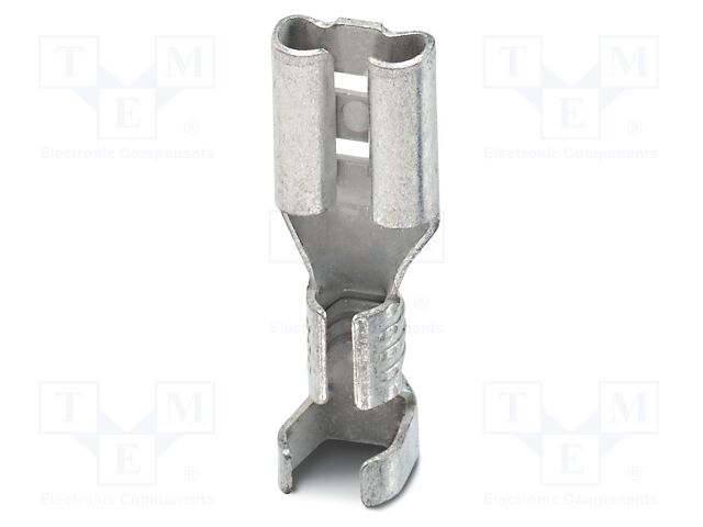 Non-insulated; Body: silver; Tip: flat