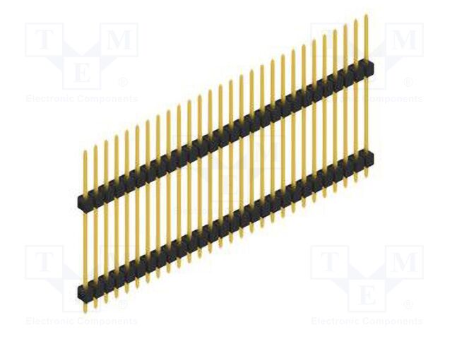 Connector: pin strips; pin header; male; PIN: 28; 2.54mm; THT; 1x28