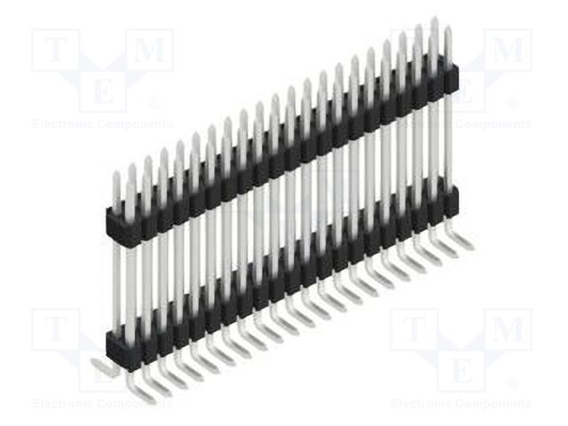 Connector: pin strips; pin header; male; PIN: 42; 1.27mm; SMT; 2x21