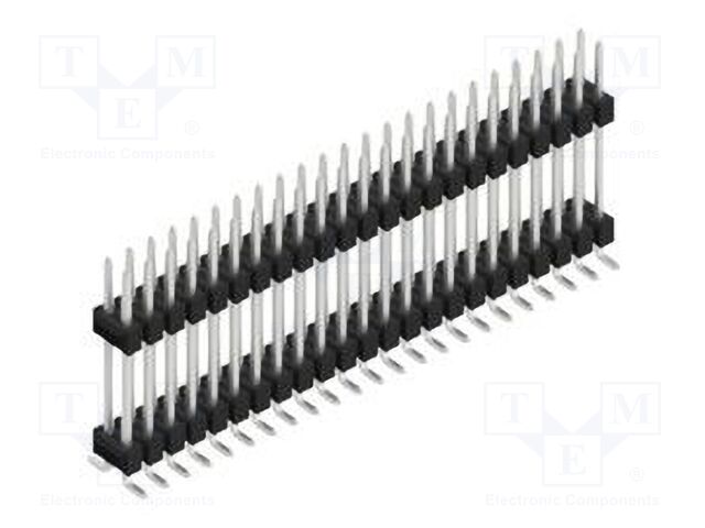 Connector: pin strips; pin header; male; PIN: 46; 2.54mm; SMT; 2x23
