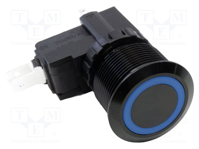 Switch: vandal resistant; SPDT; 15A/250VAC; IP67; ON-ON; blue; 3V