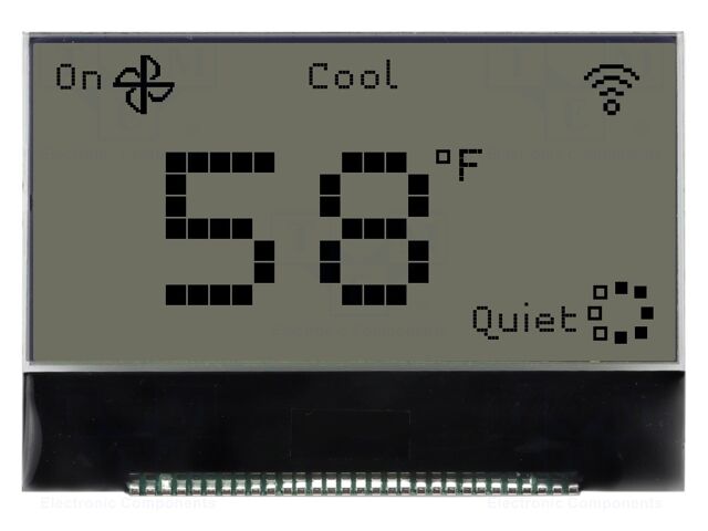 Display: LCD; graphical; 128x64; COG,FSTN Positive; 56x39x2mm