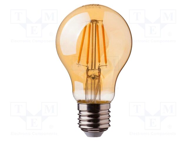 LED lamp; white warm; E27; 220÷240VAC; 950lm; P: 10W; 300°; 2200K