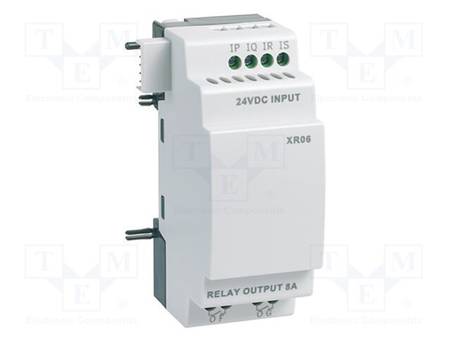 Module: extension; IN: 4; OUT: 2; OUT 1: relay; Millenium 3; IP20