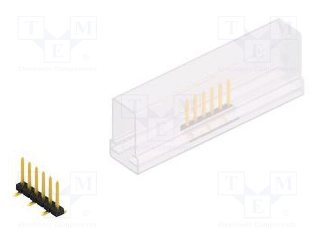 Connector: pin strips; pin header; male; PIN: 6; 2mm; SMT; 1x6; 100V