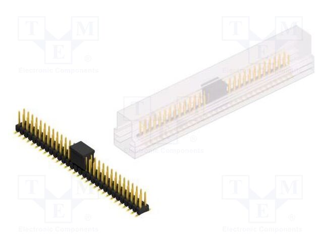 Connector: pin strips; pin header; male; PIN: 60; 2.54mm; SMT; 2x30