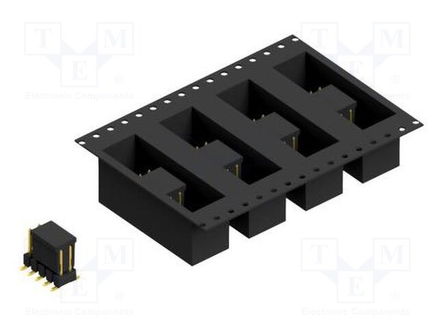Connector: pin strips; pin header; male; PIN: 10; 2.54mm; SMT; 2x5