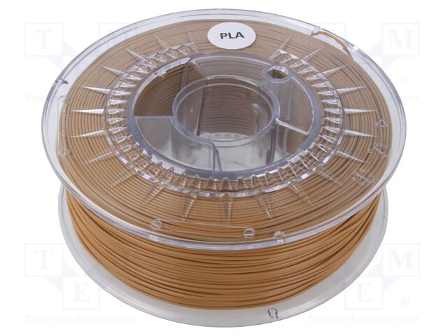 Filament: PLA; Ø: 1.75mm; light-brown; 200÷235°C; 1kg