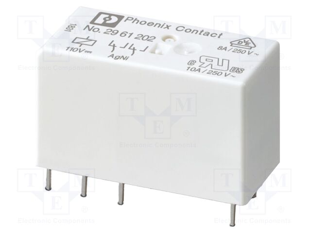 Power Relay, DPDT, 120 VAC, 3 A, REL-MR Series, Through Hole