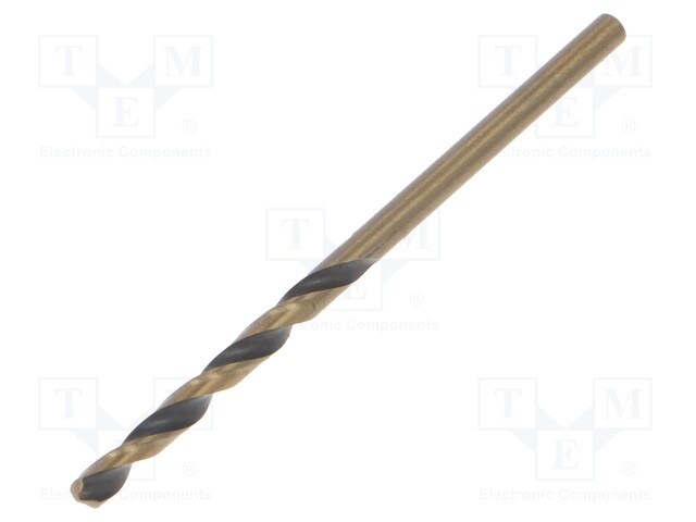 Drill bit; for metal; Ø: 2.5mm; HSS; Features: grind blade