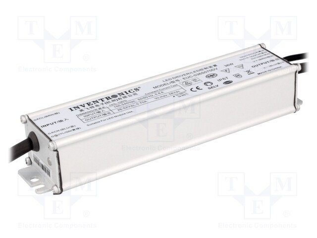 Power supply: switched-mode; LED; 36W; 26÷52V; 700mA; 90÷305VAC