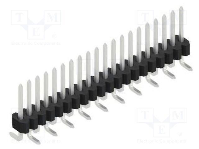 Connector: pin strips; pin header; male; PIN: 20; 1.27mm; SMT; 1x20