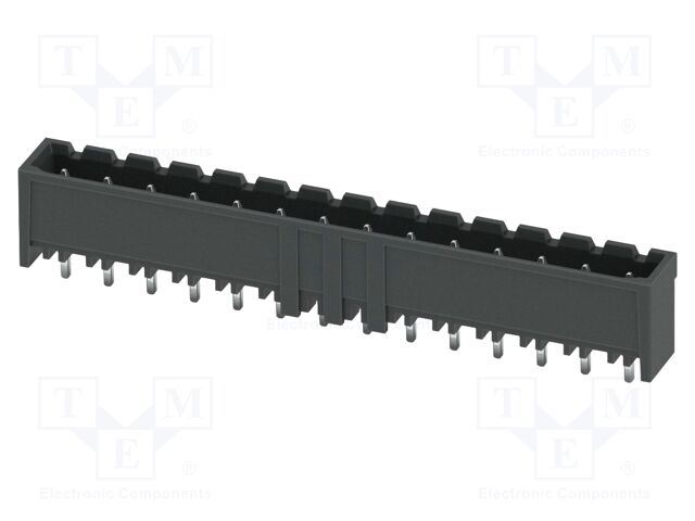 PCB headers, nominal cross section: 2.5 mm2, color: black, n