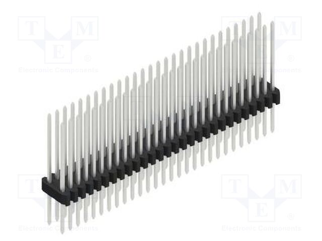 Connector: pin strips; pin header; male; PIN: 56; 1.27mm; THT; 2x28