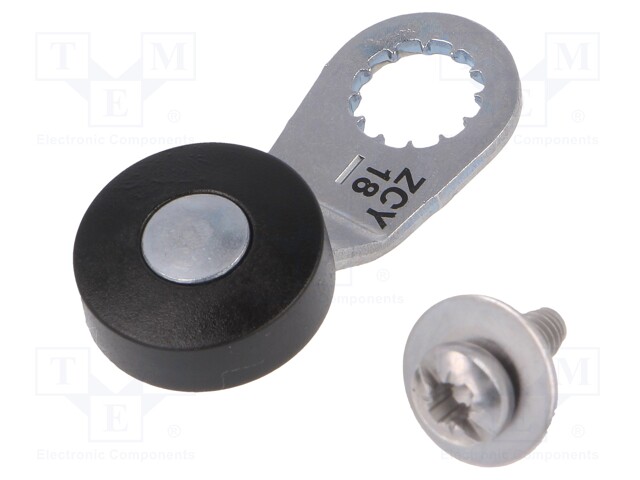 Driving head; lever R 34,5mm, plastic roller Ø19mm