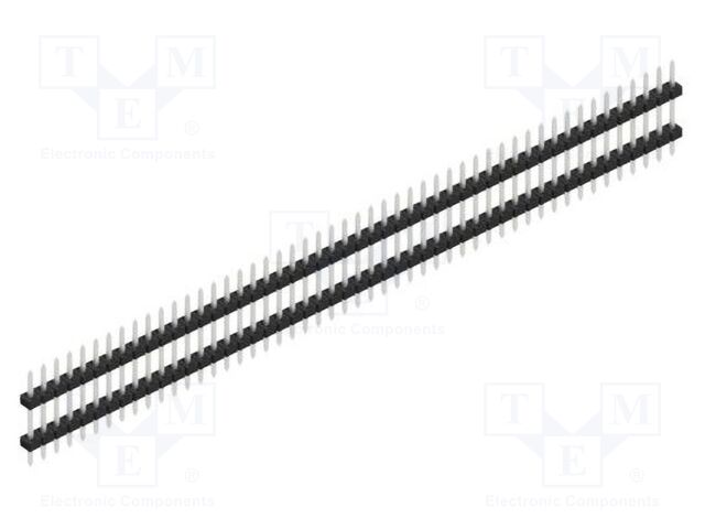 Connector: pin strips; pin header; male; PIN: 50; 2mm; THT; 1x50