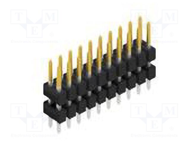 Connector: pin strips; pin header; male; PIN: 20; 2.54mm; THT; 2x10