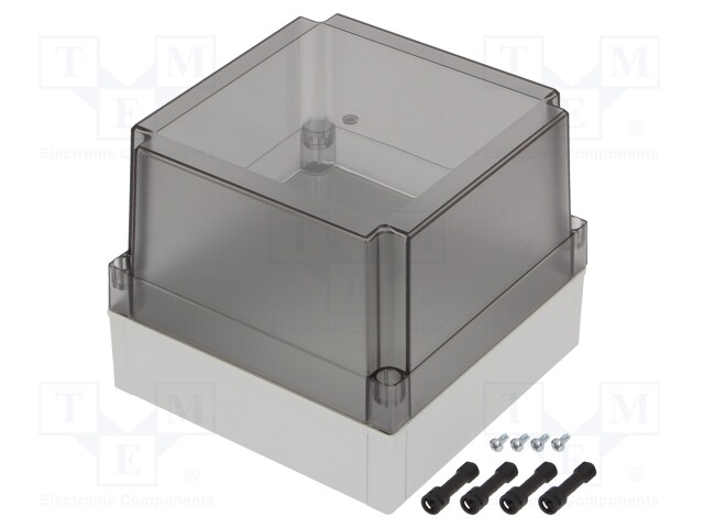 Enclosure: multipurpose; X: 180mm; Y: 180mm; Z: 150mm; MNX; grey; IK08