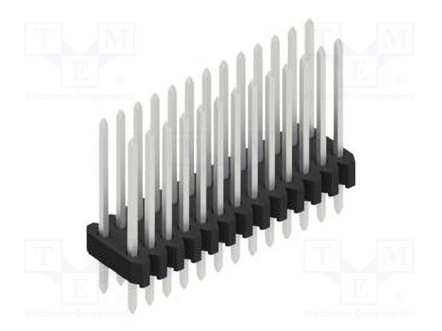 Connector: pin strips; pin header; male; PIN: 26; 1.27mm; THT; 2x13