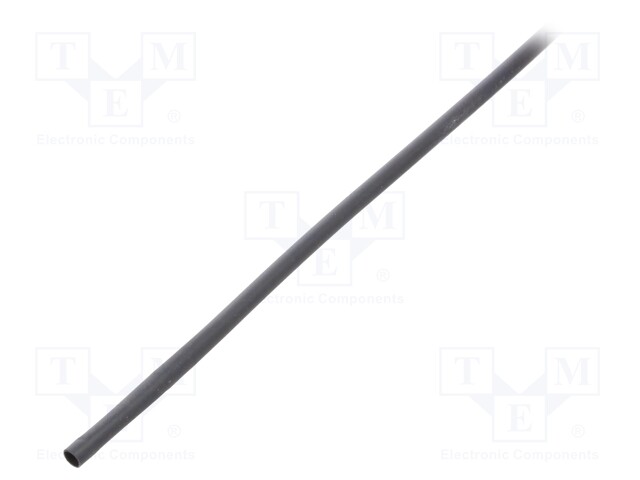 Heat shrink sleeve; glueless; 2: 1; 2.4mm; black; polyolefine; reel