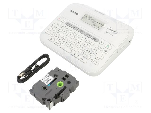 Label printer; Keypad: QWERTY; Interface: USB; 20mm/s